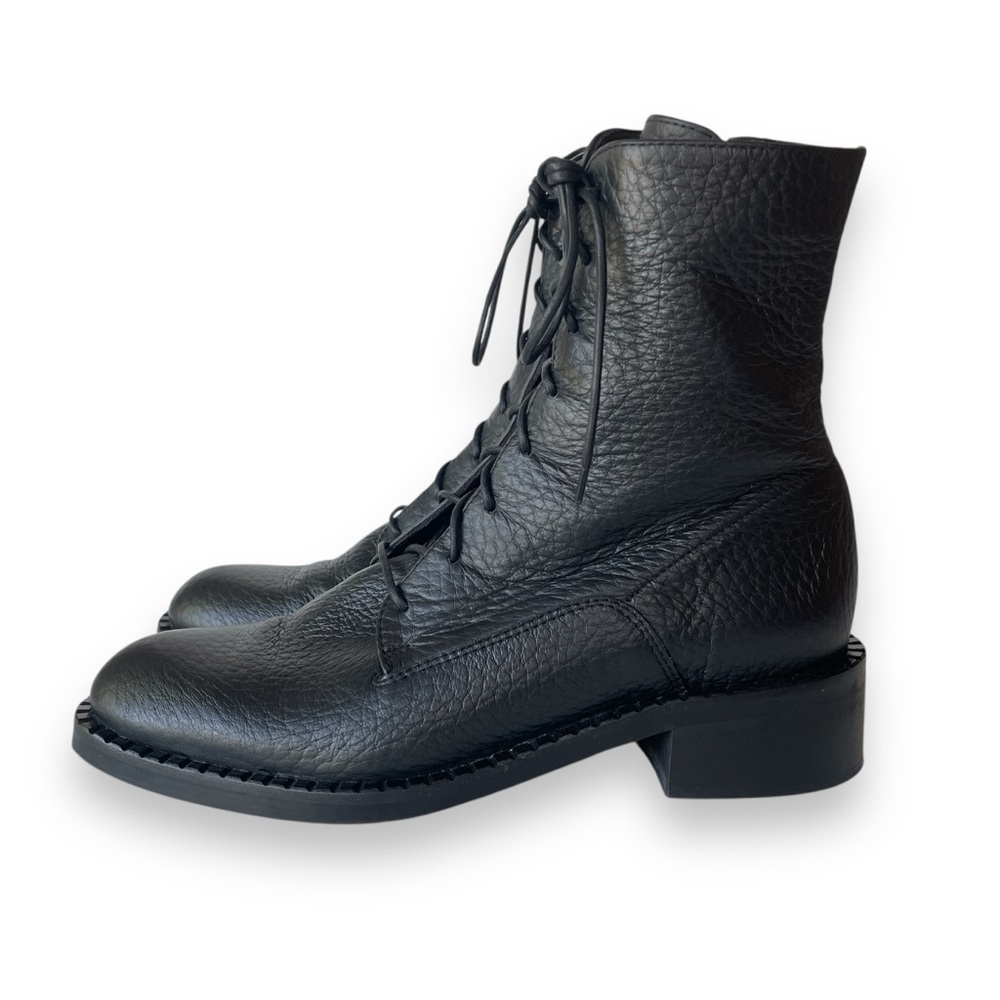 Aquatalia Gianella Leather Lace-Up Boots
